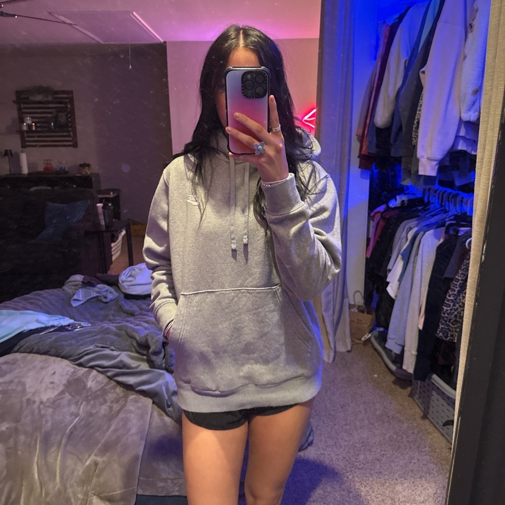 Nike Women's Light Gray Hoodie